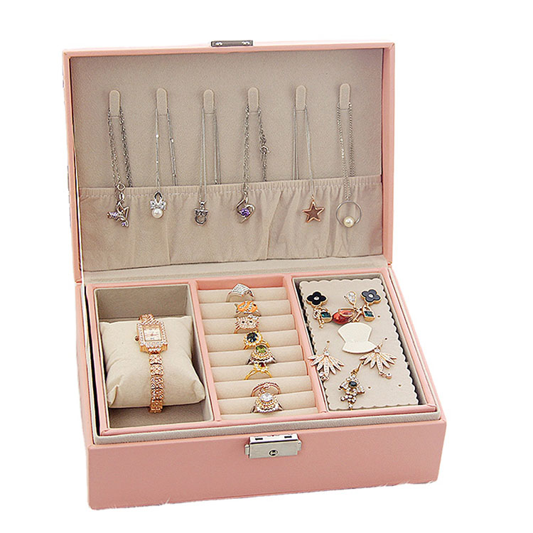 Boîte de bijoux en cuir: Protecteur de bijoux exquis et portable
